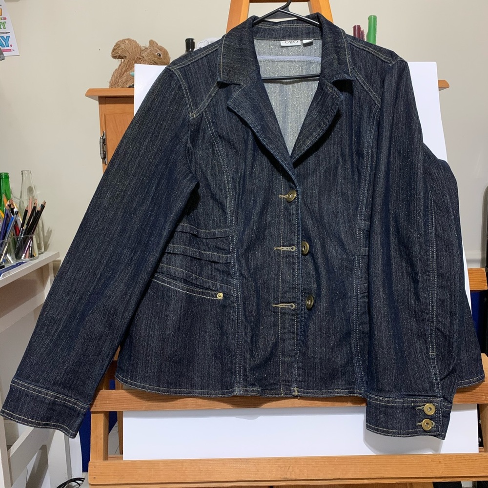 Gold Sparkley Jean Jacket
